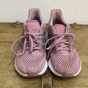 Adidas Bounce Running Shoes Pink Mauve Womens Size 9.5